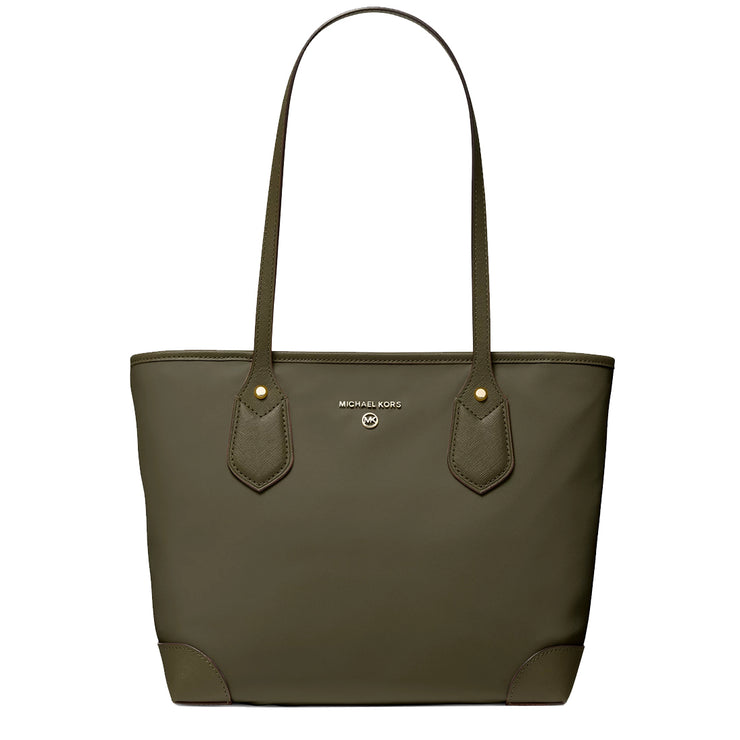 Michael Kors Eva Small Nylon Gabardine Top Zip Tote Bag