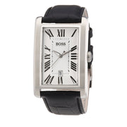 Hugo Boss Watch 1512707- Black Leather with Rectangular Dial Men Watch