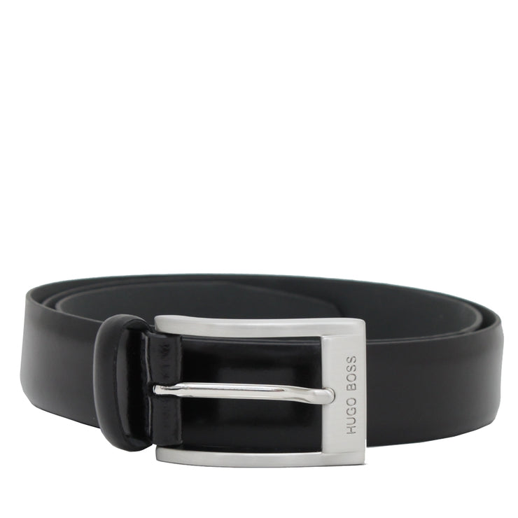 Hugo Boss Leather Belt- Black