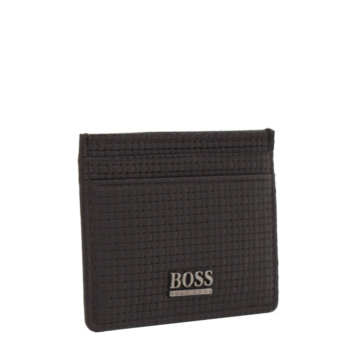 Hugo Boss Ragaz Card Holder- Medium Brown