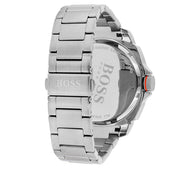 Hugo Boss Watch 1513117- Stainless Steel with Black Round Dial & Orange Accents Men Watch