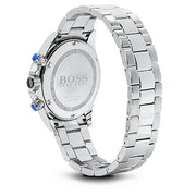 Hugo Boss Watch 1512962- Stainless Steel with Round White Dial Chronograph Men Watch