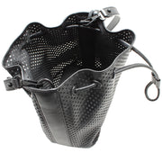 Rebecca Minkoff Star Perforated Bucket Bag- Black