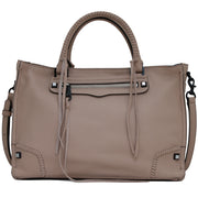 Rebecca Minkoff Regan Satchel Bag- Latte