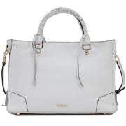 Rebecca Minkoff Regan Satchel with Fringe- White