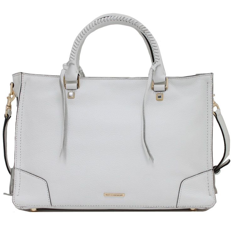 Rebecca Minkoff Regan Satchel with Fringe- White
