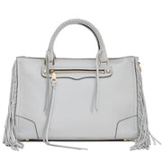 Rebecca Minkoff Regan Satchel with Fringe- White