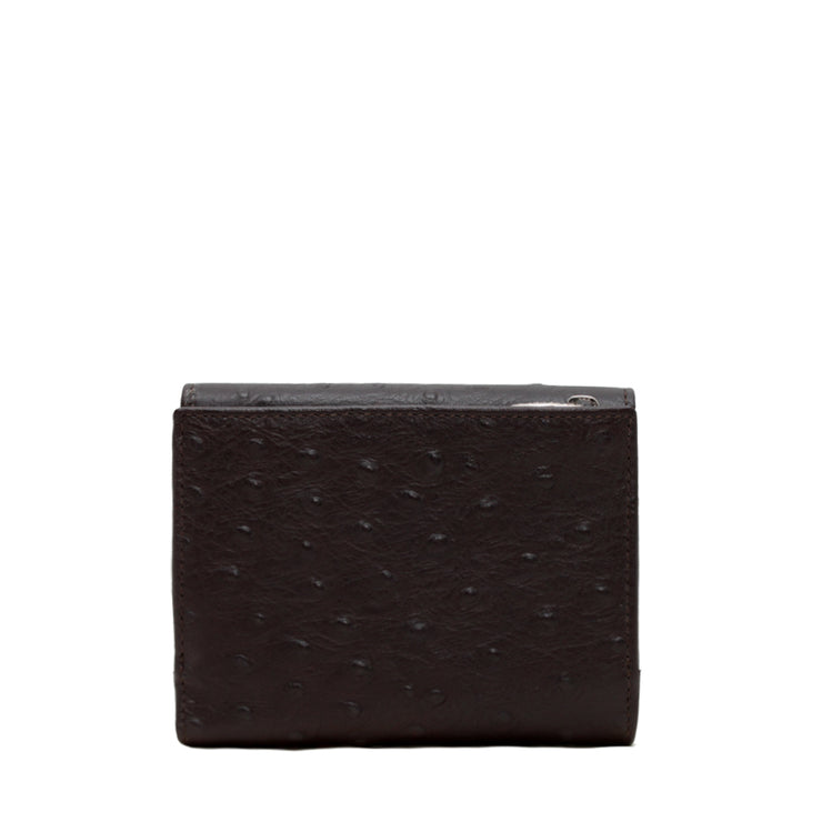 Furla Ostrich Embossed Classic Medium French Wallet