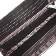 Furla Alligator Embossed Leather Zip Around Continental Wallet