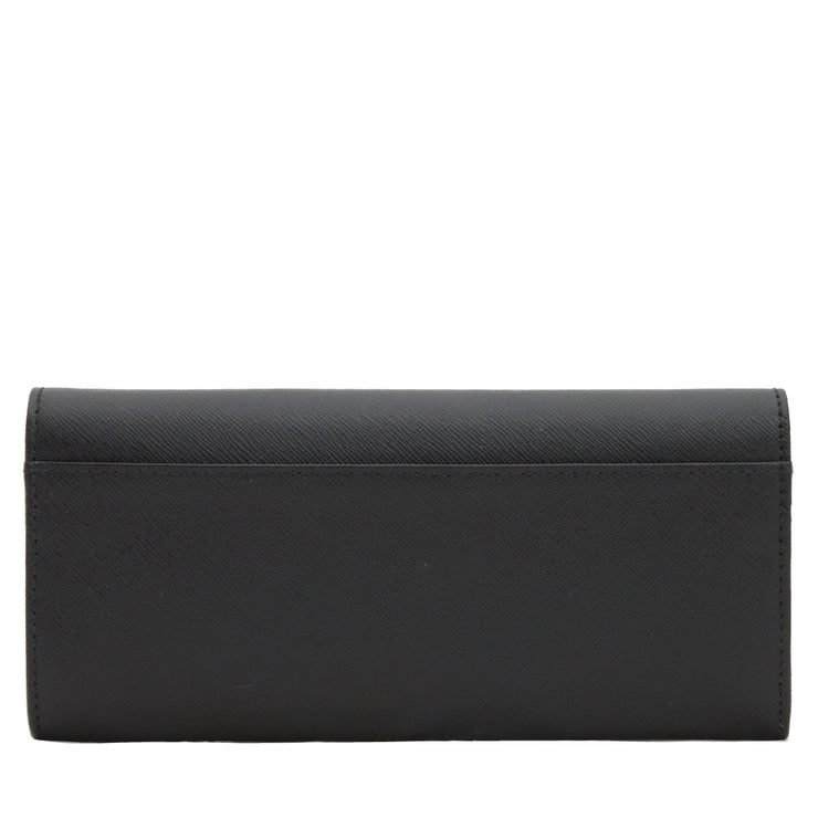 Furla Chantilly Long Leather Wallet- Onyx