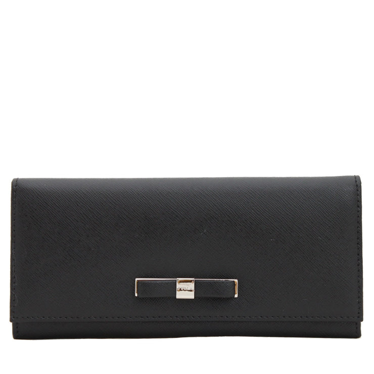 Furla Chantilly Long Leather Wallet- Onyx