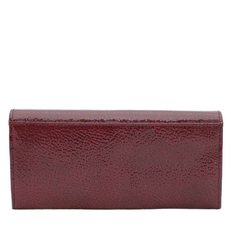 Furla Chantilly Long Leather Wallet- Merlot