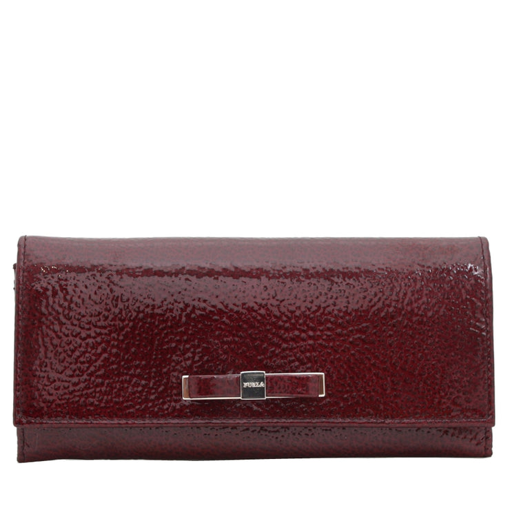 Furla Chantilly Long Leather Wallet- Merlot
