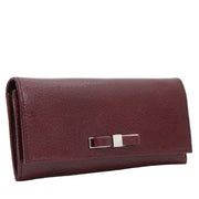 Furla Chantilly Long Leather Wallet- Merlot