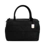 Furla Textured Leather Laila Bauletto Bag- Onyx