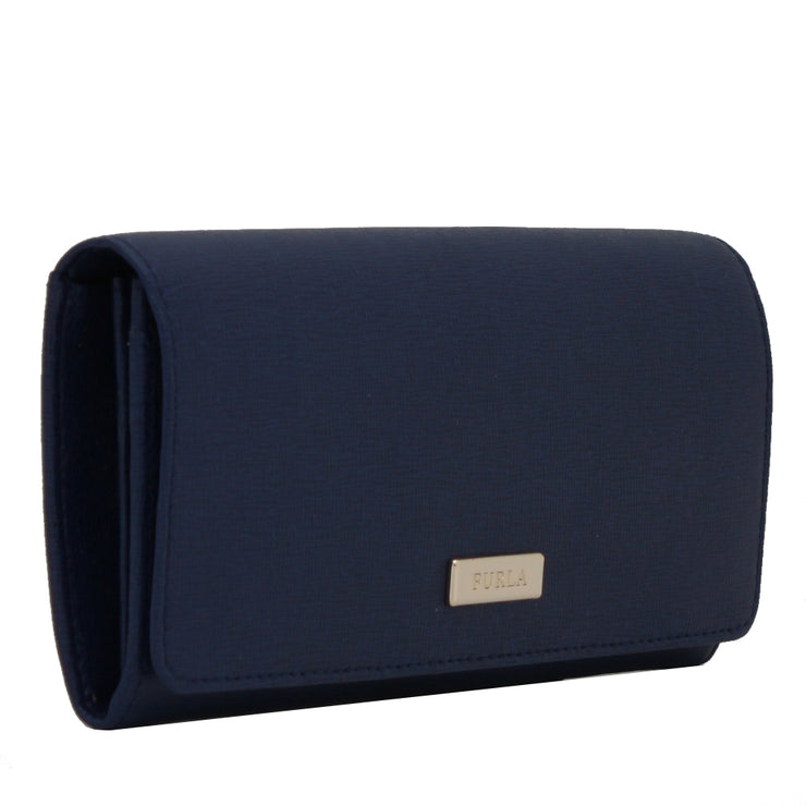 Furla Saffiano Leather Bi-Fold Continental Wallet- Onyx