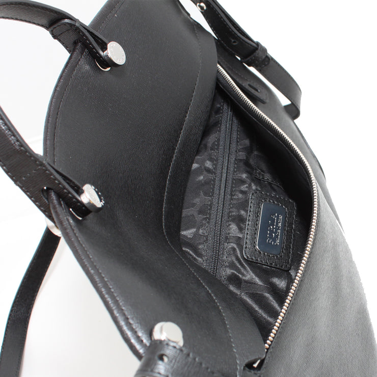 Furla Piper Top Handle Saffiano Leather Tote Bag- Onyx