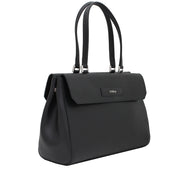 Furla Patty Saffiano Leather Tote Bag- Onyx