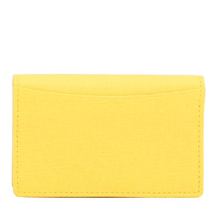 Furla Saffiano Leather Card Case Holder- Sunny