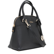 Furla Victoria Small Dome Satchel Bag- Onyx