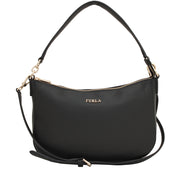 Furla Leather Convertible Hobo Bag- Onyx