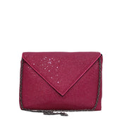 BCBG Mesh Envelope Clutch-Crossbody Bag- Lipstick