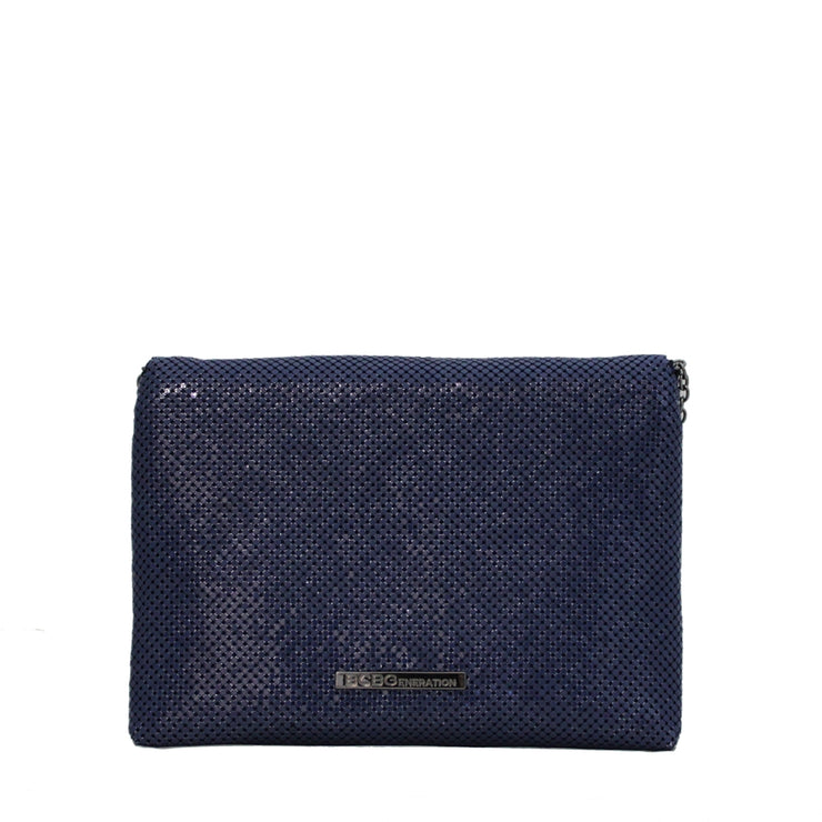 BCBG Mesh Envelope Clutch-Crossbody Bag- Lipstick