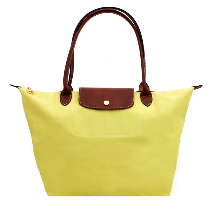 LongChamp Le Pliage Medium Shoulder Tote- Citrine