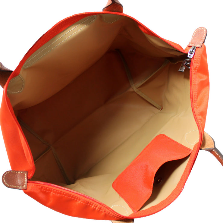 Longchamp Le Pliage Medium Top Handle Tote Bag- Paprika