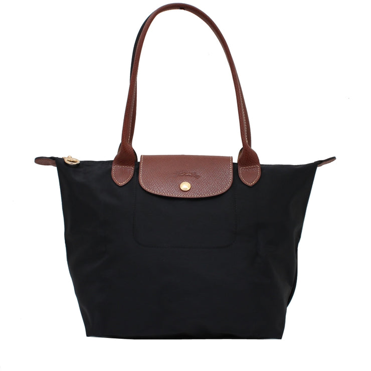 Longchamp Le Pliage Medium Shoulder Tote Bag- Black