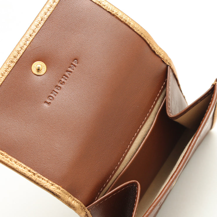 Longchamp LM Cuir Leather Small Card Holder Wallet