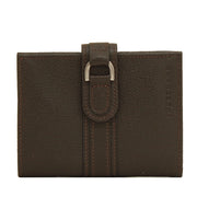 Longchamp Veau Foulonne Leather French Wallet- Mocha