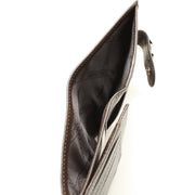Longchamp Veau Foulonne Leather French Wallet- Mocha