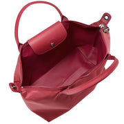 NEW Longchamp Le Pliage Neo Medium Nylon Tote - Raspberry/Silver