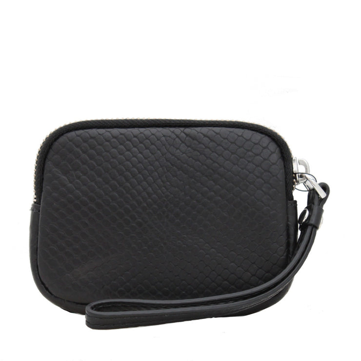 Marc by Marc Jacobs Leather Small Wristlet- Black