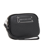 Marc by Marc Jacobs Leather Small Wristlet- Black