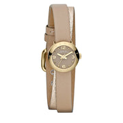 Marc by Marc Jacobs Amy Dinky Double Wrap Strap Watch- Ginger Snap-Gold