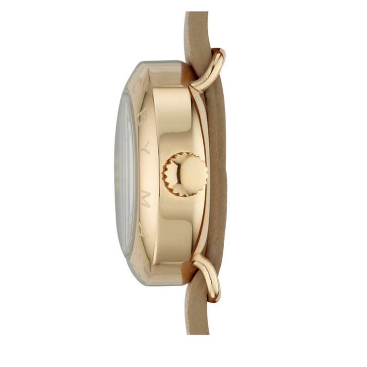 Marc by Marc Jacobs Amy Dinky Double Wrap Strap Watch- Ginger Snap-Gold