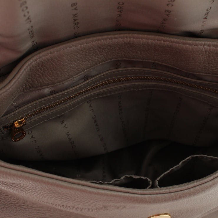 classic q mariska grained leather backpack Marc by Marc Jacobs Classic Q Mariska Backpack- Cardamom Brown
