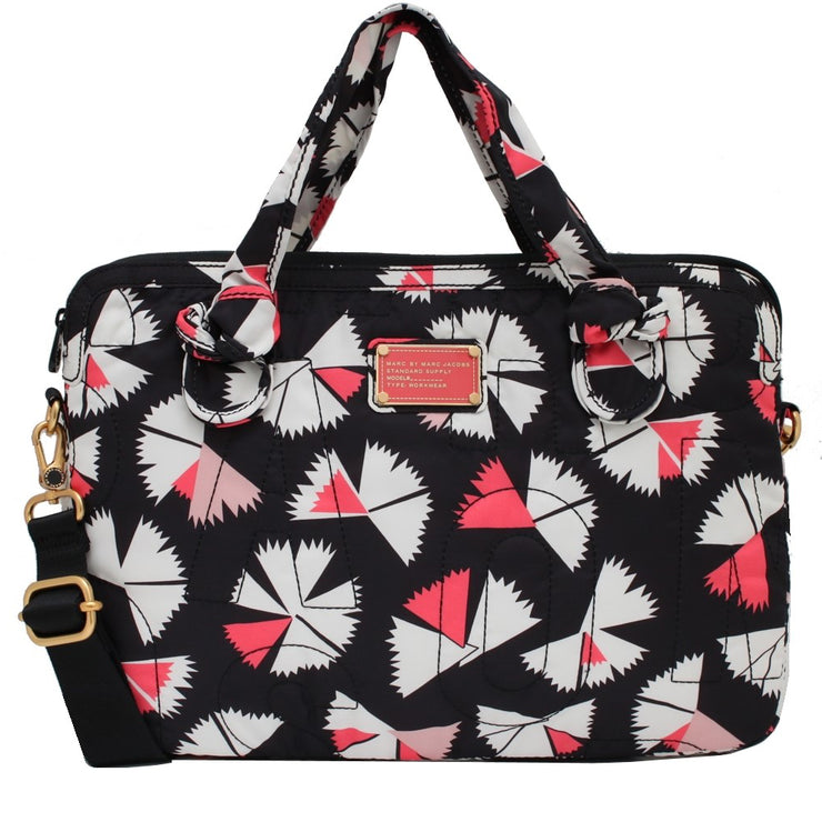 Marc by Marc Jacobs Pretty Nylon Pinwheel 15 Inch Computer Commuter Bag- Black Multi