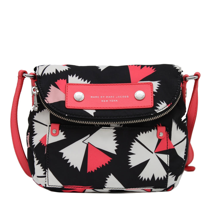 Marc by Marc Jacobs Pretty Nylon Pinwheel Natasha Mini Crossbody Bag- Black Multi