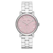 Marc by Marc Jacobs Watch MBM3280- Baker Pink Dial Stainless Steel Ladies Watch