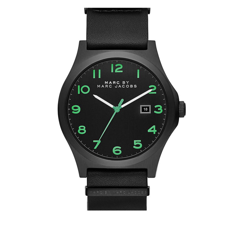 Marc by Marc Jacobs Watch MBM5062- Jimmy Black Leather Men's Watch