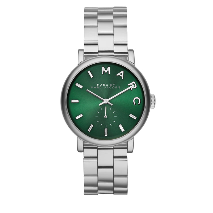 Marc by Marc Jacobs Watch MBM3342- Baker Green Dial Stainless Steel Ladies Watch