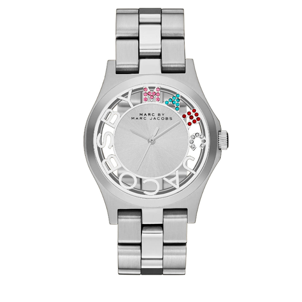 Marc by Marc Jacobs Watch MBM3262 Henry Skeleton Crystal Dial