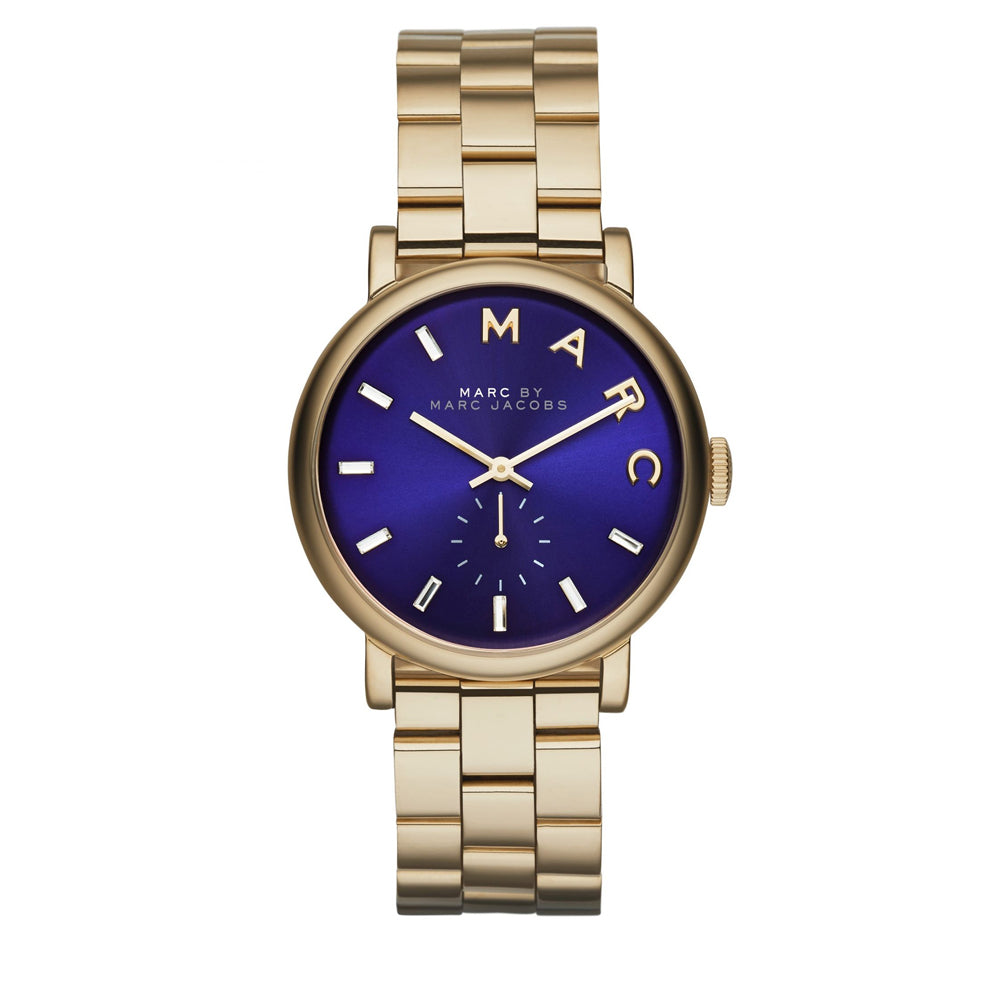 Marc By Marc Jacobs Gold Watch with Blue Dial Marc by Marc Jacobs Watch Gold Tone 36mm Blue Dial Womens  main image 3