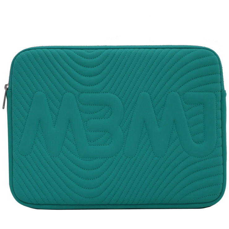 Marc by Marc Jacobs Logo Quilted Neoprene 13 Inch Computer Case- Winter Green