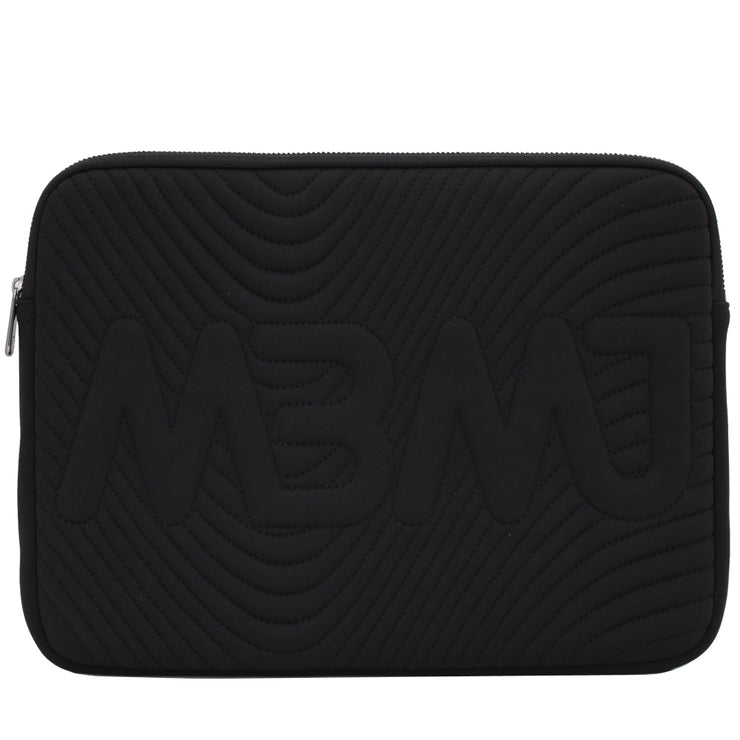 Marc by Marc Jacobs Logo Quilted Neoprene 13 Inch Computer Case- Black