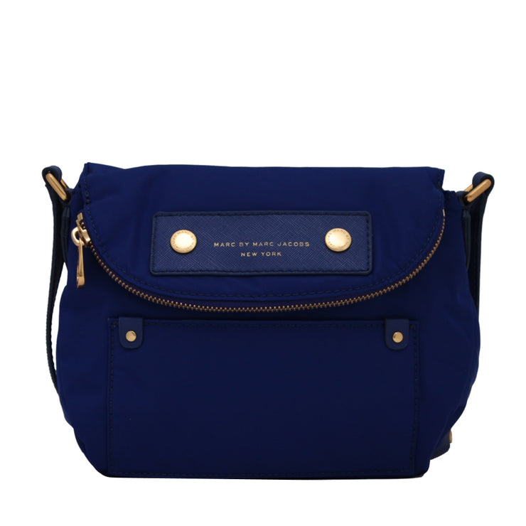 Marc by Marc Jacobs Preppy Nylon Natasha Mini Crossbody Bag- Mineral Blue