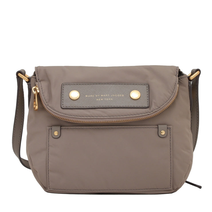 Marc by Marc Jacobs Preppy Nylon Natasha Mini Crossbody Bag- Cement